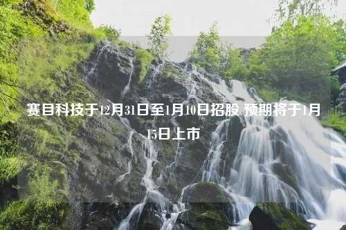 赛目科技于12月31日至1月10日招股 预期将于1月15日上市